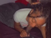 Don’t you wish you’re girl could drain your balls like me lol daddy Bbc my ebony wet throat 16/16