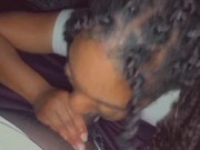 Don’t you wish you’re girl could drain your balls like me lol daddy Bbc my ebony wet throat 8/16