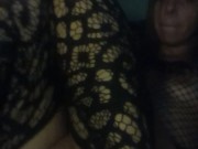 Smoking in fishnet outfit, watching porn,I also cum for you. 5/16