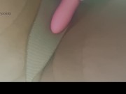 Upskirt show with nylons, a vibrator, and rubbing!  12/16