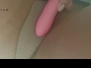 Upskirt show with nylons, a vibrator, and rubbing!  14/16