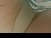 Upskirt show with nylons, a vibrator, and rubbing!  16/16