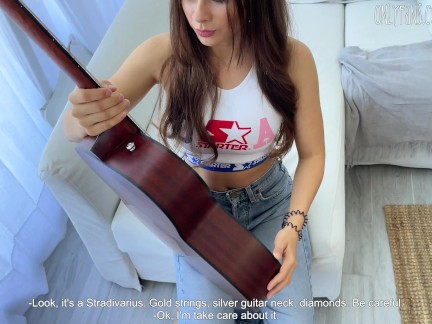 girl next door asked me about my instrument and i fucked her