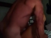 Cumming on gymmom's pussy 10/16