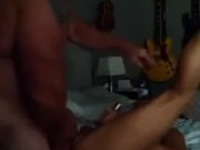 Cumming on gymmom's pussy 15/16