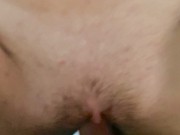 Quick Pussy Fucking and Cum on Open Hole. Very Wet Pussy Closeup 15/16