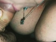 Licking and sucking my cock 14/16