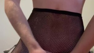 Fat dick and fishnets