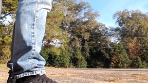 Flashing dick and cruising the park