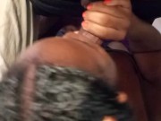 Trying To Watch A Movie 🍿 Instead He Puts His Dick Deep throat BBC 5/16