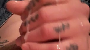 Headless cock stump cum