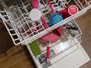 Piss all over the clean dishes before putting them away