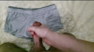 cumming on new panties