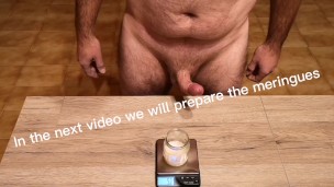 Nono giorno di raccolta dello sperma per Cicci77 e Pedro per la preparazione delle meringhe! 