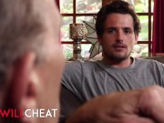 She Will Cheat - Hot Stepmom Christie Stevens Fucks Her Stepson While Her Husband Watches 1/16