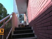 Russian lingerie sex doll Angel Rush pays with her pussy 1/16