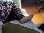 Ignore Footjob While She Plays Her Game 9/16