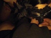 A completely naked slut wife sucks dick in the park 7/16