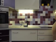 Sweet Sexy Snatch Sheryl Fingers Her Pink Pretty Pussy On The Kitchen Floor 1/16