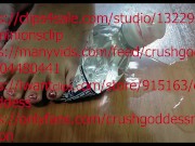 stomping on bottle barefoot 16/16