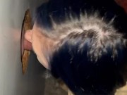 Hot wife LoLa Love In Glory Hole draining strangers 6/16