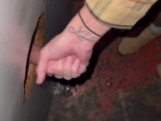 Hot wife LoLa Love In Glory Hole draining strangers 7/16