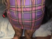 She said she wanted to have a drink then make a video, so I gave her a creampie to pop her cherry. 2/16