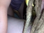 Blonde Dreadlock girl EXTREME close up blowjob 3/16