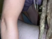 Blonde dreadlock girl blowjob and cum swallow 6/16