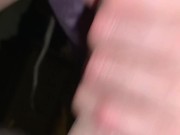 Blonde dreadlock girl blowjob and cum swallow 8/16