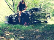 Forest rimjob aka eat my ass slut