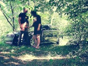 Rimjob in the woods