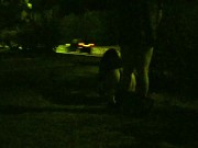Training a piss slut's wife in a public park. 11/16