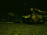 Training a piss slut's wife in a public park. 7/16