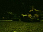 Training a piss slut's wife in a public park. 9/16