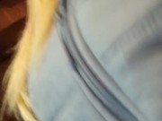 Risky beauty shows sweet pussy in café 4/16