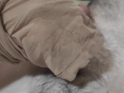 I ruined girlfriend's nylon pantyhose 16/16