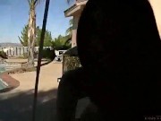 Tiny Trisha get naked and Blowjob the dude 6/16