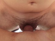 Fucked and cum in mouth on the terrace after watching The Squid Game/Corrida en l boca en la terraza