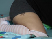 femboy down bad moans like a bitch while fucking pillow 13/16