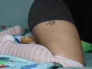 femboy down bad moans like a bitch while fucking pillow 14/16