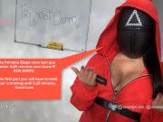 Round six / squid game cosplay, try not to cum game, are you tough enough to win?? 1/16