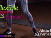 Fitness Rooms Bubble butt Alecia Fox and Czech Redhead twerk and 69 1/16