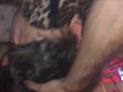 463 (02) - Lingerie en satin, culottes, jarretelles, talons, bas - Baise et anulingus 8/16