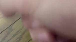 Lubed jerking off