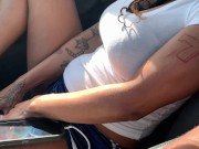 sexy ebony Car ride 1 4/16