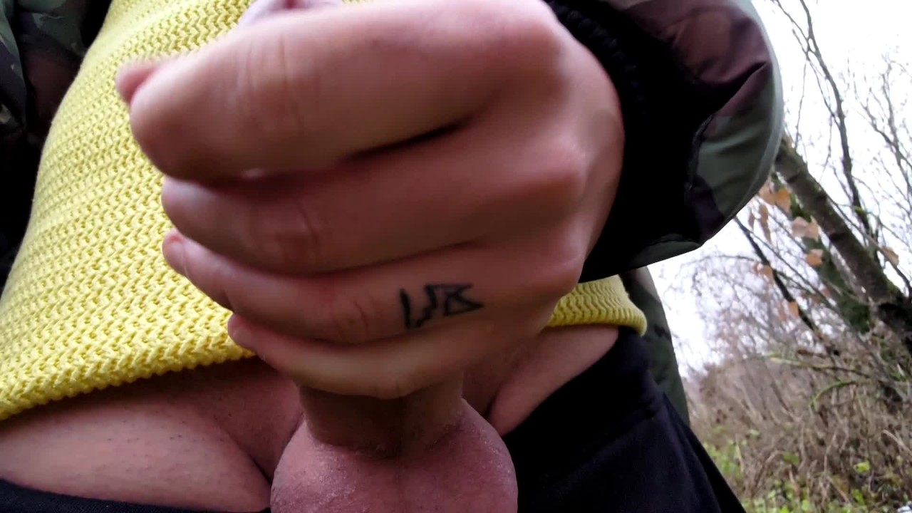 Jerk off in the woods with close up uncut cock and balls - Free Sex Video - RedTube