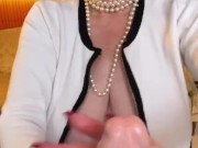 red painted long nails dildo wank 