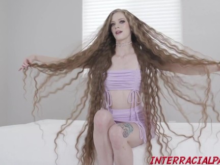 Erin Everheart likes her hair LONG and her cocks BIG and BLACK