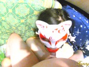 No sound Lustful collegegirl in handcuffs fucked in mouth and between boobs 2/16